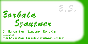 borbala szautner business card